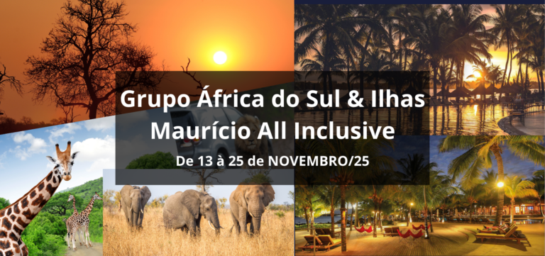 NOV/26 – Grupo África do Sul & Ilhas Maurício All Inclusive