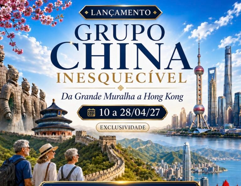 ABRIL/27 – Grupo China Inesquecível: da Grande Muralha a Hong Kong